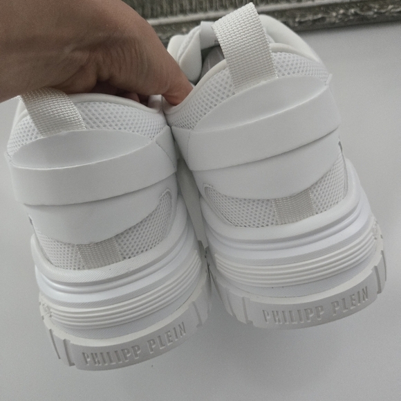 PHILIPP PLEIN Predator Low Top Sneakers. White. Size US 11.5. New.Get ready to - Picture 5 of 10